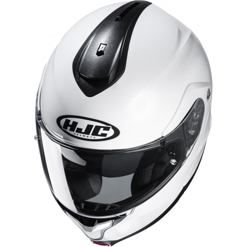 Klappbarer Motorradhelm HJC Helm C91N Solides Perlweiß