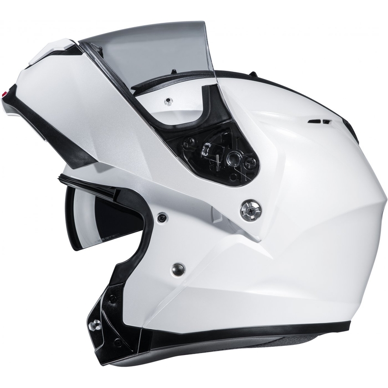 Klappbarer Motorradhelm HJC Helm C91N Solides Perlweiß