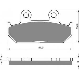 Bremsbeläge GOLDFREN 024 AD  STREET