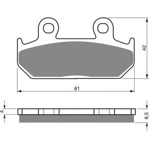 Bremsbeläge GOLDFREN 025 S3