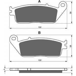 Bremsbeläge GOLDFREN 022 S33 STREET FRONT