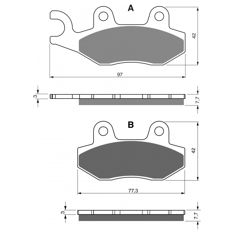 Bremsbeläge GOLDFREN S33 OFF-ROAD REAR
