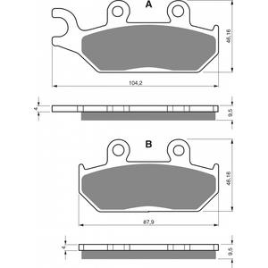Bremsbeläge GOLDFREN 033 S3