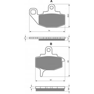 Bremsbeläge GOLDFREN 035 AD  OFF-ROAD FRONT