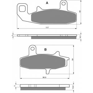 Bremsbeläge GOLDFREN 037 S3