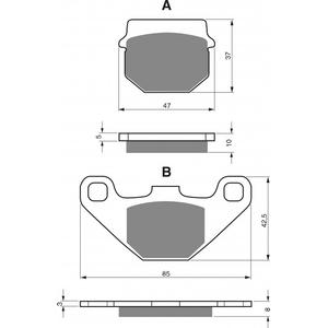 Bremsbeläge GOLDFREN 042 AD