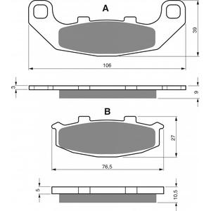 Bremsbeläge GOLDFREN 044 AD