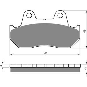 Bremsbeläge GOLDFREN 050 AD  STREET