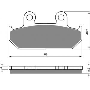 Bremsbeläge GOLDFREN 051 AD  STREET