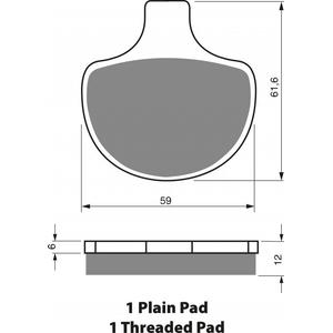 Bremsbeläge GOLDFREN 057 S3