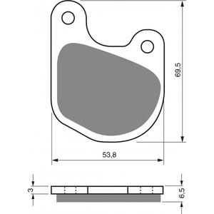 Bremsbeläge GOLDFREN 059 AD (1 left + 1 right)