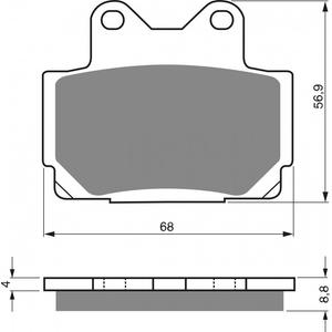 Bremsbeläge GOLDFREN 067 AD  STREET