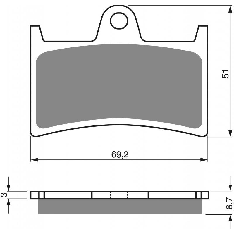 Bremsbeläge GOLDFREN S3