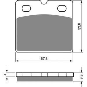 Bremsbeläge GOLDFREN 072 AD  STREET