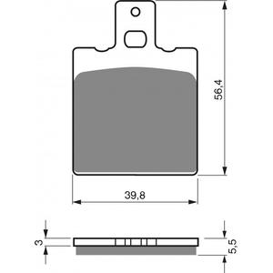 Bremsbeläge GOLDFREN 083 S3