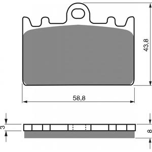 Bremsbeläge GOLDFREN 090 AD  OFF-ROAD FRONT