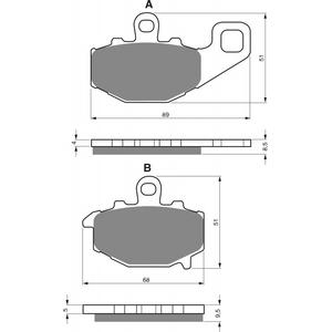Bremsbeläge GOLDFREN 093 AD  STREET