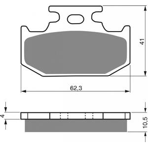 Bremsbeläge GOLDFREN 100 AD