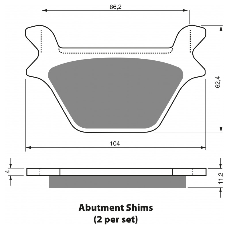 Bremsbeläge GOLDFREN S33 STREET REAR