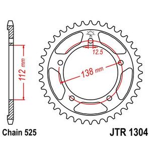 Ketten Rad JT JTR 1304-42 42T, 525