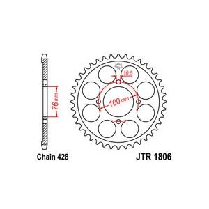 Ketten Rad JT JTR 1806-56 56T, 428