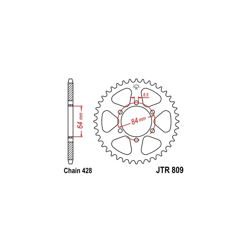 Ketten Rad JT 53T, 428