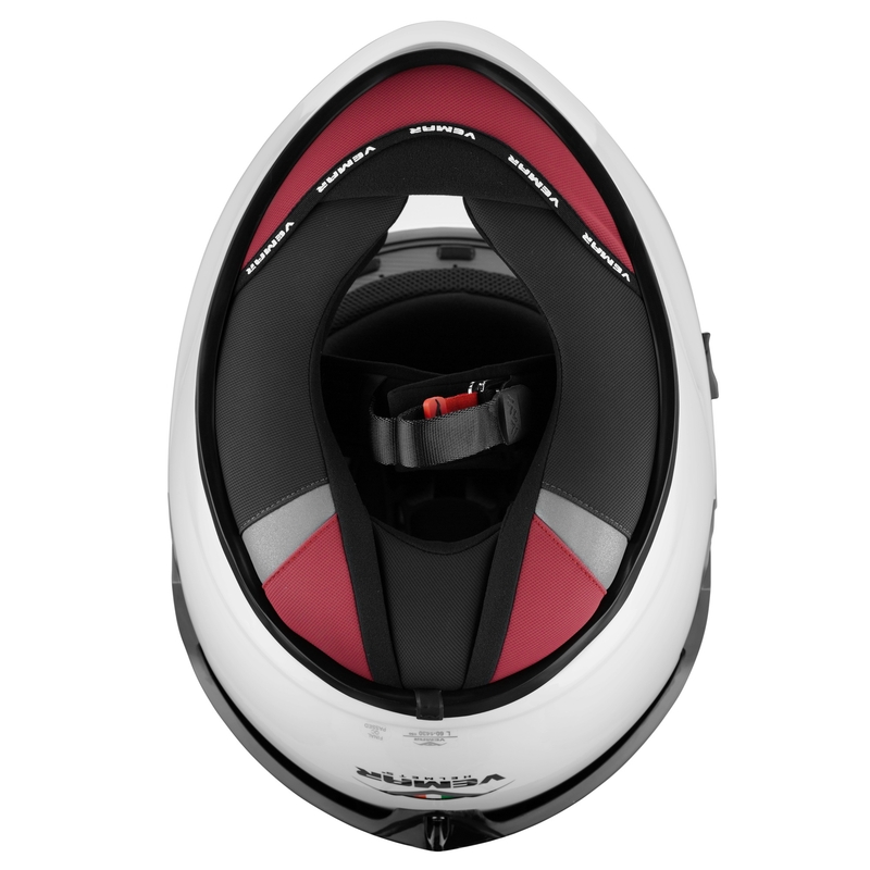 Integralhelm Vemar Hurricane Revenge schwarz-weiß-grün