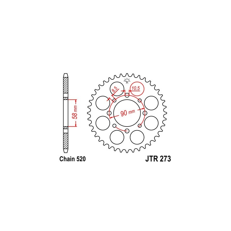 Ketten Rad JT 39T, 520