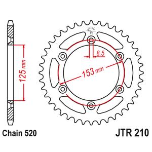 Ketten Rad JT JTR 210-53 53T, 520