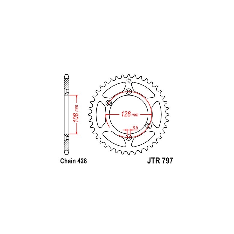 Ketten Rad JT 57T, 428