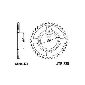 Ketten Rad JT JTR 838-35 35T, 428