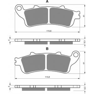 Bremsbeläge GOLDFREN 135 AD  STREET