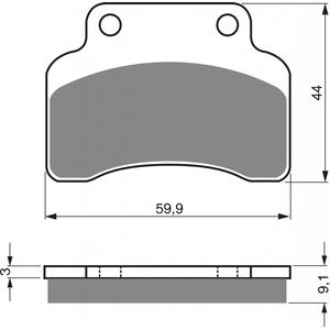 Bremsbeläge GOLDFREN 136 AD  STREET