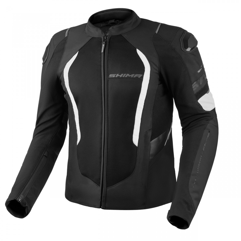 Motorradjacke Shima MESHPRO 2.0 schwarz und weiß