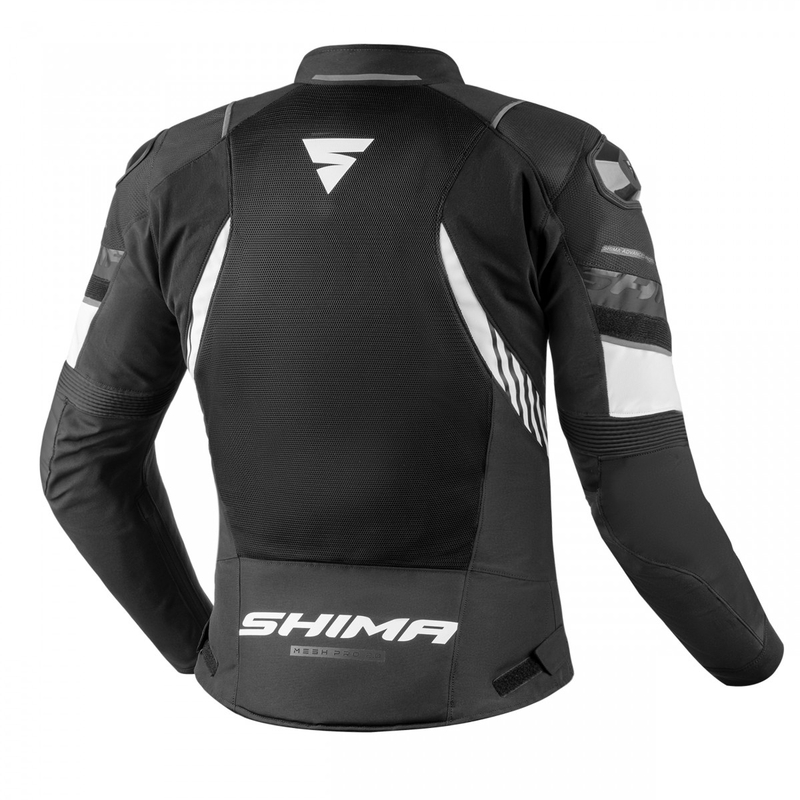 Motorradjacke Shima MESHPRO 2.0 schwarz und weiß