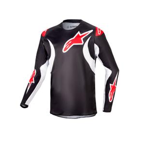 Kinder Motocross Trikot Alpinestars Racer Lucent 2024 schwarz-weiß-rot