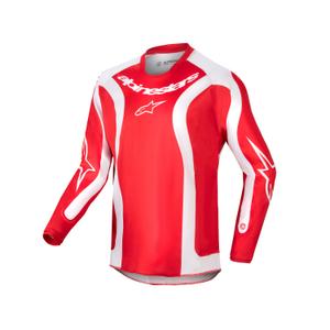 Kinder Motocross Jersey Alpinestars Racer Lurv 2024 rot und weiß