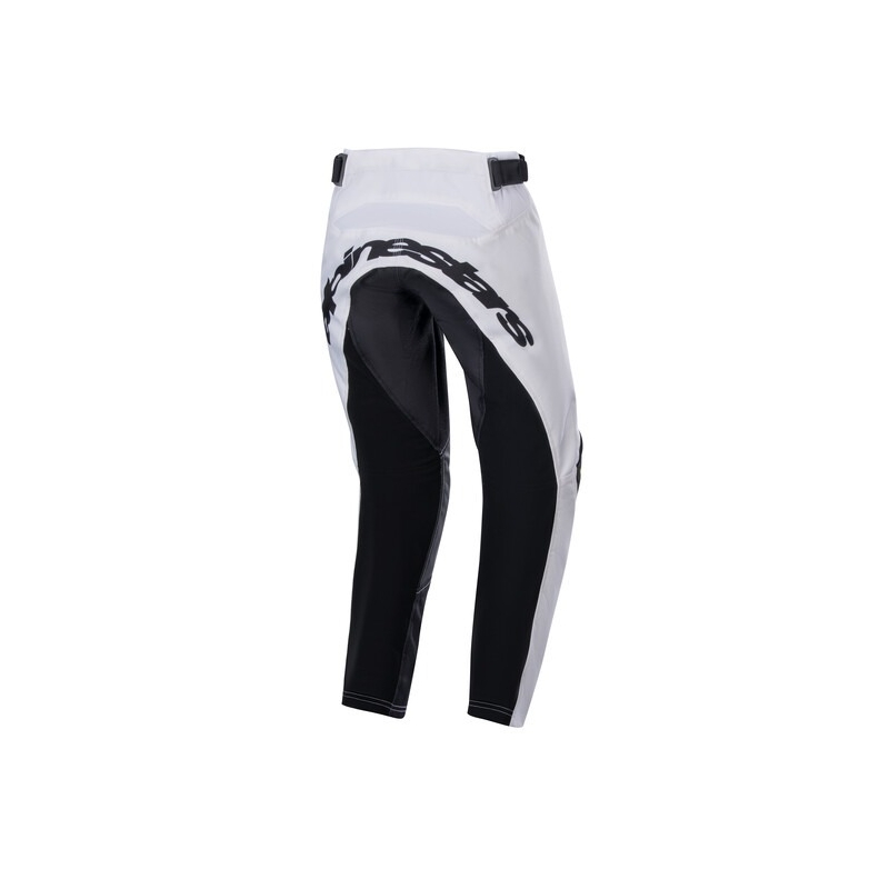 Crosshose Alpinestars Racer Lucent Weiß-Schwarz-Fluo Gelb Kinder