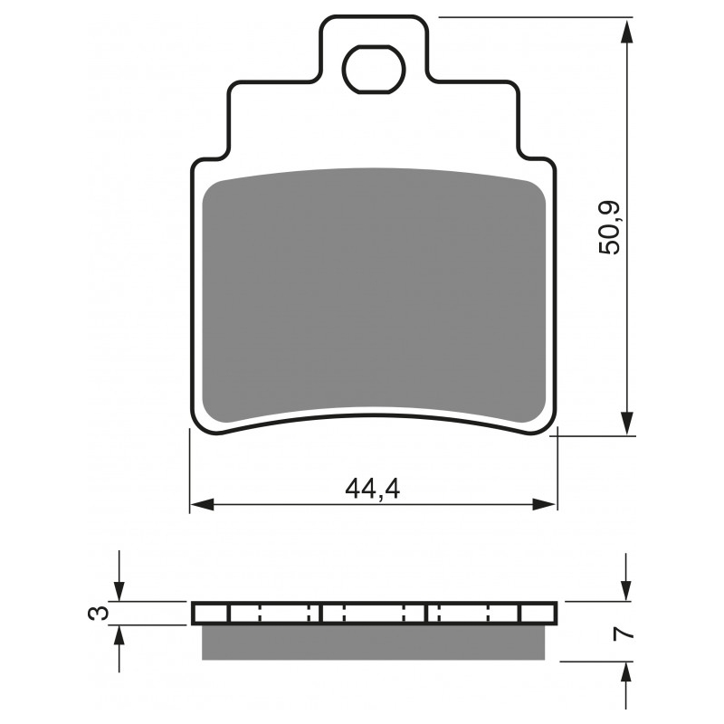 Bremsbeläge GOLDFREN AD  STREET (1 set = 4 pcs)