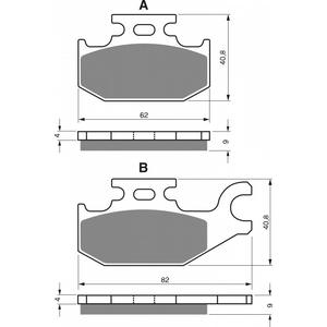 Bremsbeläge GOLDFREN 182 AD  OFF-ROAD FRONT
