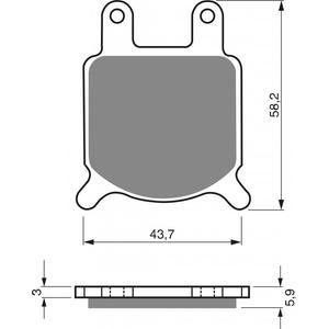 Bremsbeläge GOLDFREN 184 S3