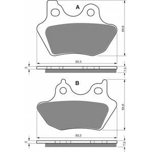 Bremsbeläge GOLDFREN 181 S33 STREET FRONT