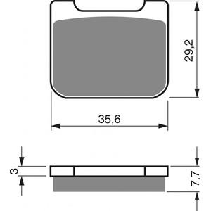 Bremsbeläge GOLDFREN 175 S33 STREET FRONT