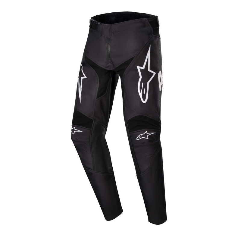 Alpinestars Racer Hana 2024 Kinder Motocross Hosen Schwarz und Weiß