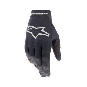 Alpinestars Radar 2024 Kinder Motocross Handschuhe schwarz und silber