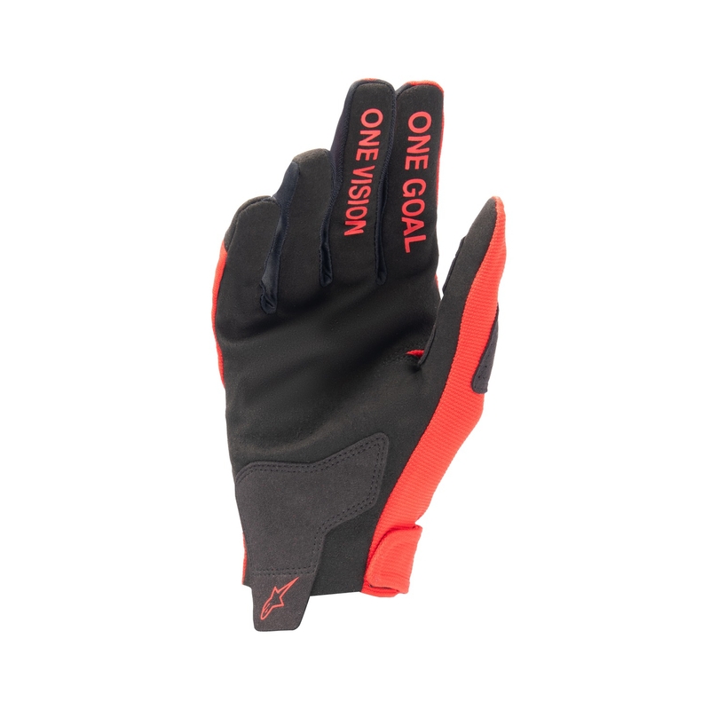 Alpinestars Radar 2024 Kinder Motocross Handschuhe rot und silber