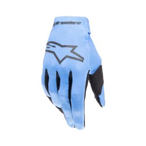 Alpinestars Radar 2024 Kinder Motocross Handschuhe hellblau-schwarz
