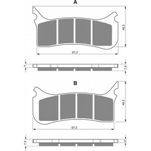 Bremsbeläge GOLDFREN 212 S3