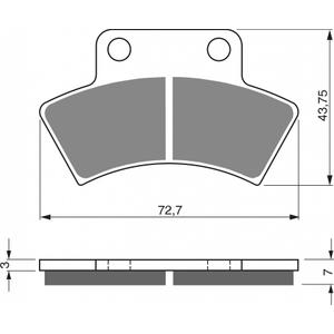Bremsbeläge GOLDFREN 216 AD  STREET