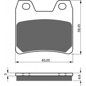 Bremsbeläge GOLDFREN 222 AD  STREET